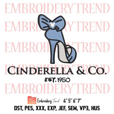 Cinderella Company Est. 1950 Embroidery, Disney Cinderella Embroidery, Disney Vacation Embroidery, Embroidery Design File
