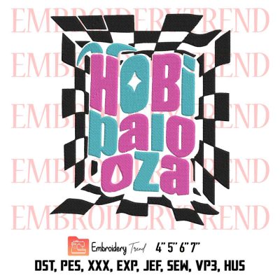 J-Hope Gift Embroidery, Hobipalooza Embroidery, BTS J Hope At Lollapalooza Embroidery, Jack In The Box Embroidery, Embroidery Design File