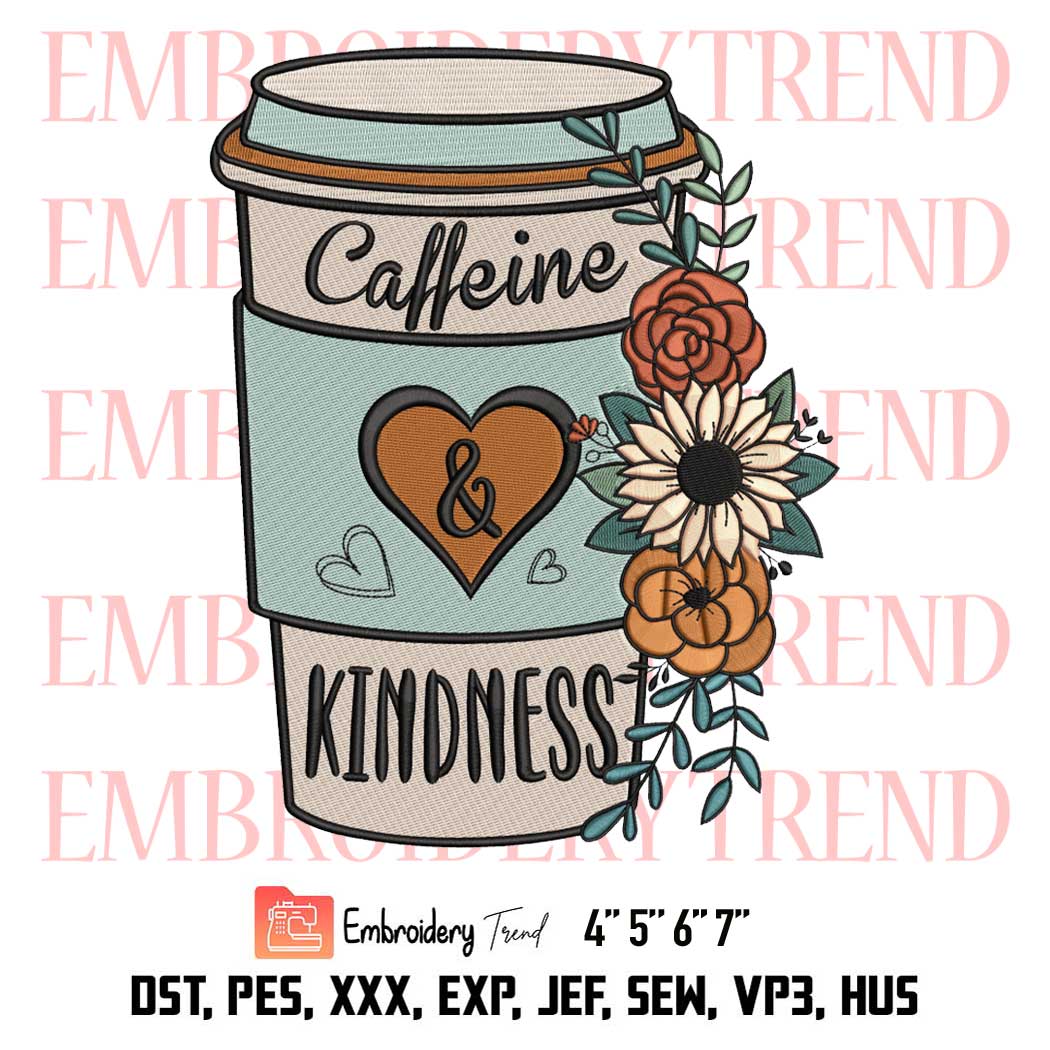 Coffee Lover Embroidery Design