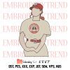 A League Of Their Own Embroidery, Dottie Hinson Batting Embroidery, Baseball Embroidery, Embroidery Design File