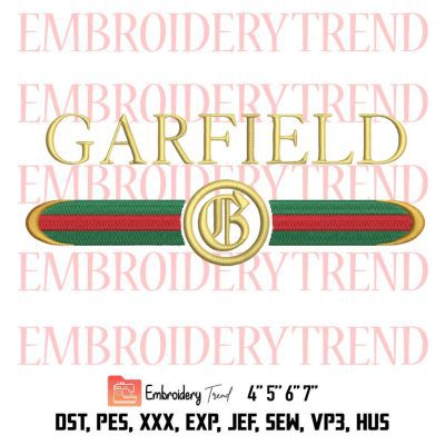 Garfield Royal Luxury Embroidery, Gift For Men Women Boy Embroidery, Trending Embroidery, Embroidery Design File