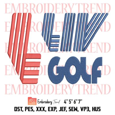 Centurion Club Golf Gift Embroidery, LIV Golf Tournament PGA Tour Embroidery, Sport Embroidery, Embroidery Design File