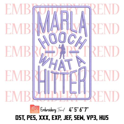 A League Of Their Own Embroidery, Marla Hooch What A Hitter Embroidery, Embroidery Design File