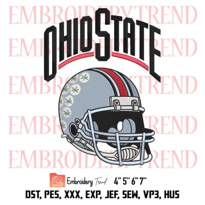 Ohio State Helmet Logo Embroidery, Football Embroidery, Ohio State Buckeyes 2022 Embroidery, Embroidery Design File