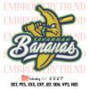 Savannah Bananas Logo Embroidery, MLB Savannah Bananas Embroidery, Baseball Team Embroidery, Embroidery Design File