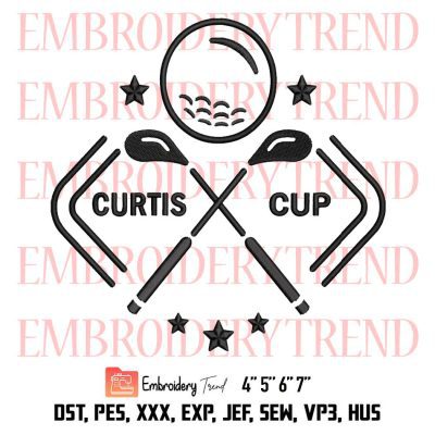 Curtis Cup Champions Embroidery, Curtis Cup Golf Tournament Embroidery, Sport Embroidery, Embroidery Design File