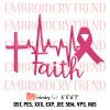 Soccer Breast Cancer Awareness Embroidery, Kickin It for Cancer Embroidery, Pink Ribbon Embroidery, Embroidery Design File