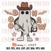 Western Halloween Fall Ghosts Embroidery, Howdy Ghouls Cowboy Halloween Embroidery, Embroidery Design File