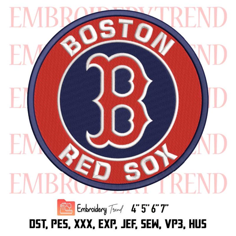 Boston Red Sox Embroidery Mlb Embroidery Baseball Embroidery Embroidery Design File