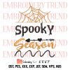 Spooky NICU Nurse Embroidery, Retro Halloween Embroidery, Embroidery Design File