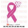 Cancer Butterfly Embroidery, Breast Cancer Embroidery, Awareness Ribbon Embroidery, Embroidery Design File