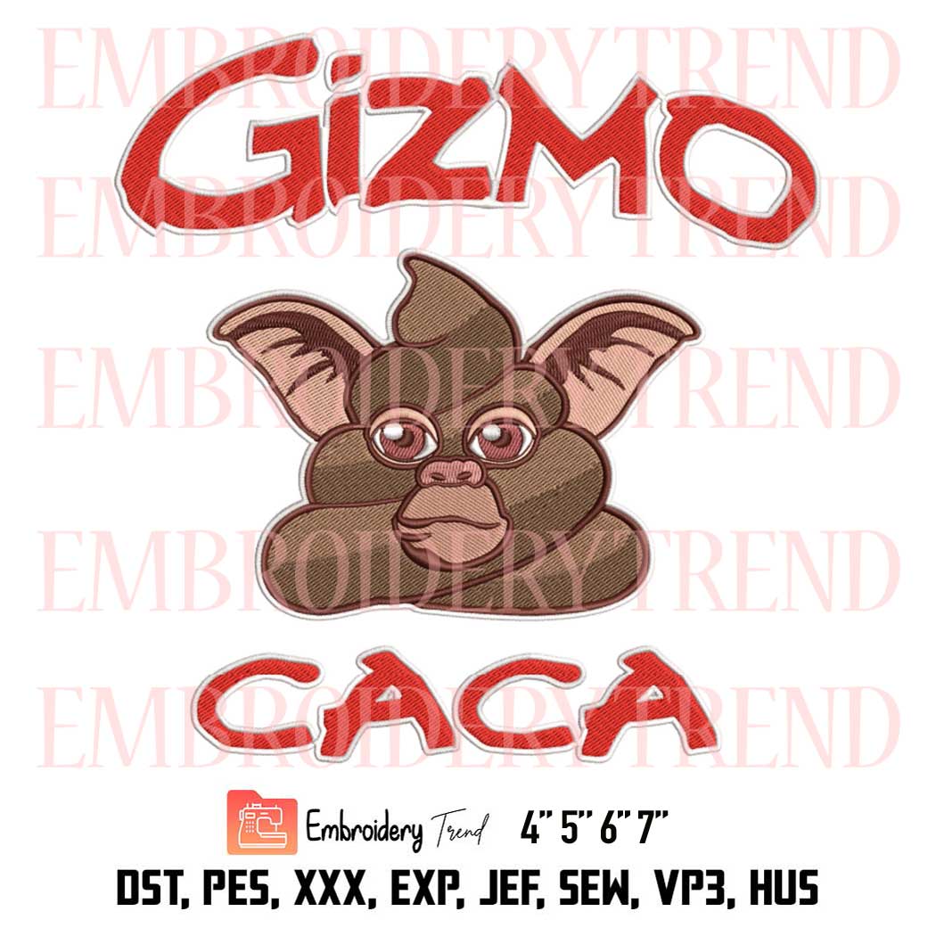 Gizmo Caca Gremlins Movie Funny Embroidery, Gremlins Horror Movies  Embroidery, Embroidery Design File - Embroidery Files Store DST, PES, XXX,  EXP, JEF, SEW