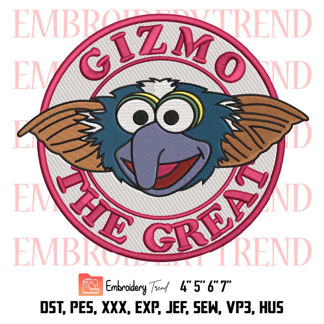 Gizmo The Great Logo Embroidery, Cute Kid Gifts Embroidery, Gremlins Movie Embroidery, Embroidery Design File