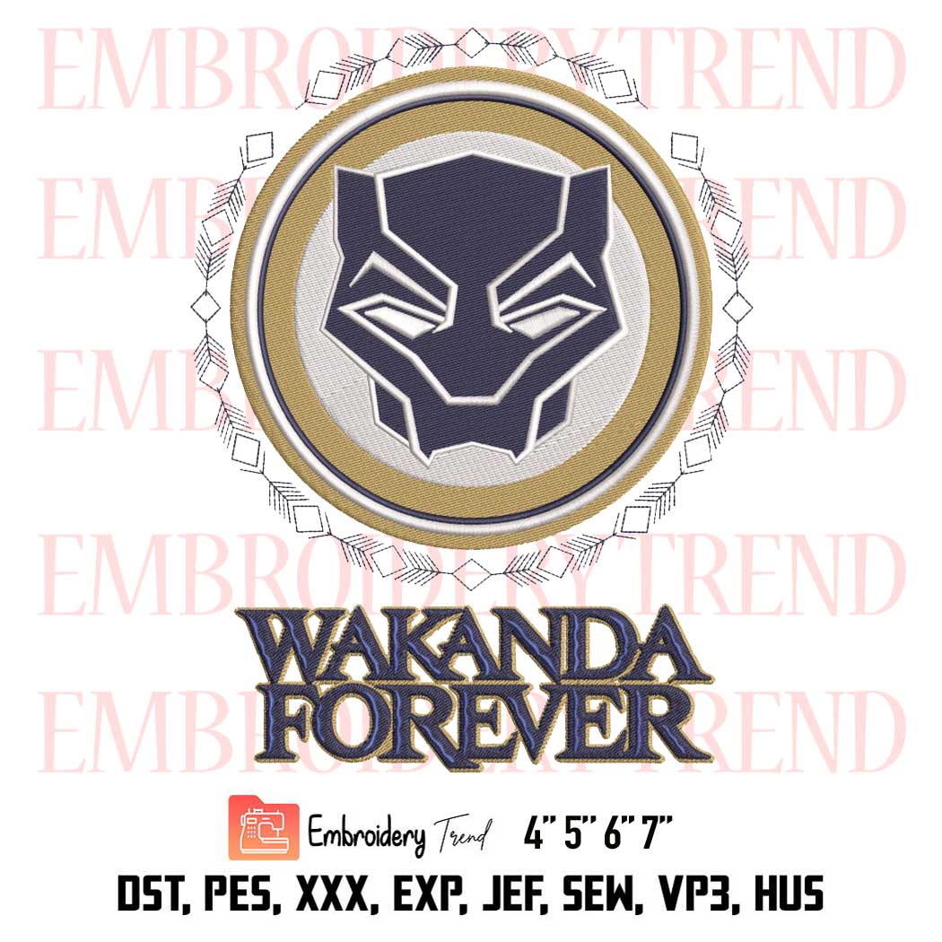 Black Panther Marvel Embroidery, Wakanda Forever Embroidery, Bundle Chadwick Boseman Embroidery, Embroidery Design File