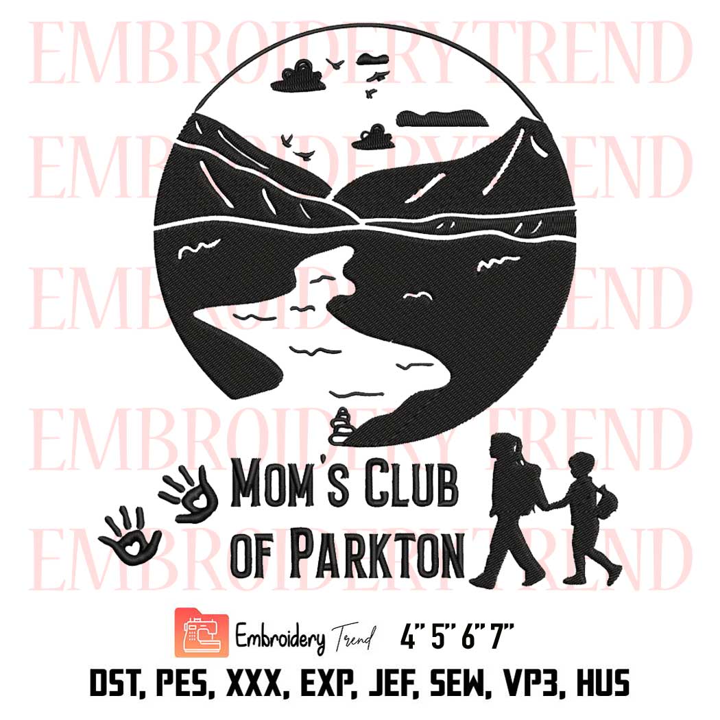 Mom's Club Of Parkton Embroidery, Moms Support Embroidery, Mom's Club Logo Embroidery, Embroidery Design File