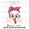 Turkey Face Tie Cute Embroidery, Thanksgiving Gift Embroidery, Funny Boys Girls Fall Thanksgiving Outfit Embroidery, Embroidery Design File