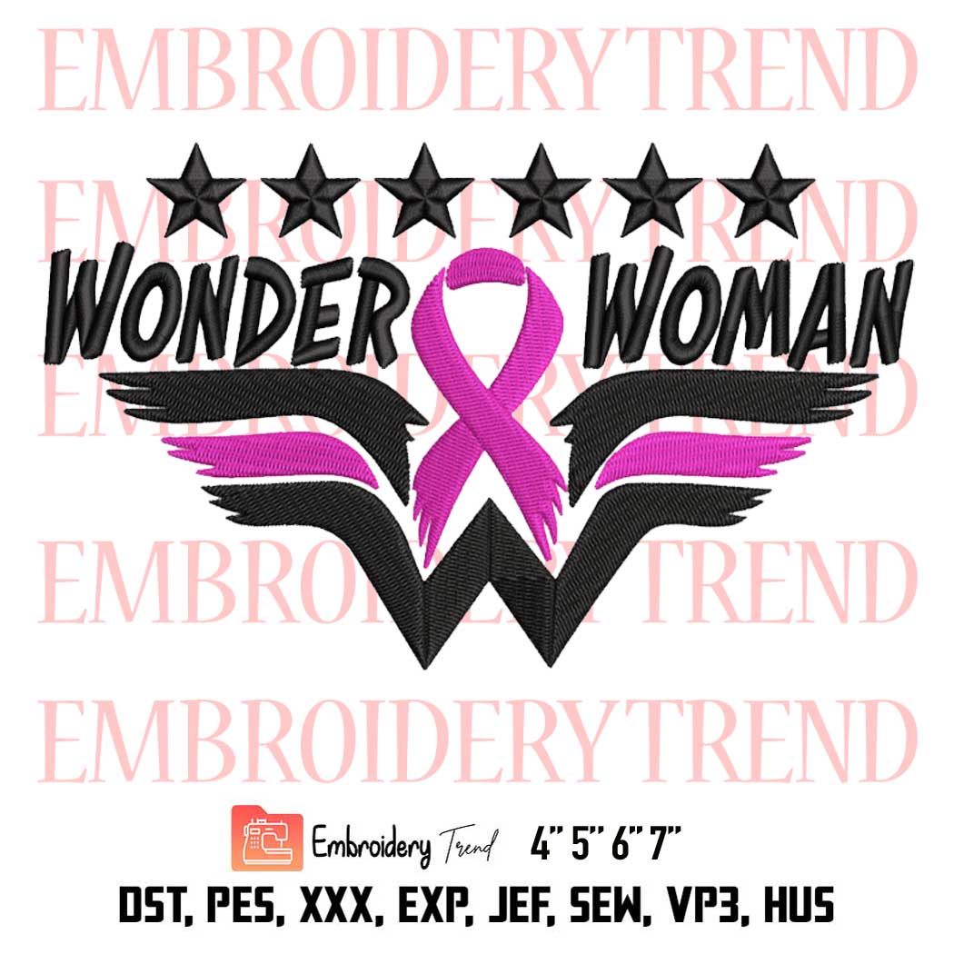 Wonder Logo - Embroidery Design Instant download Machine