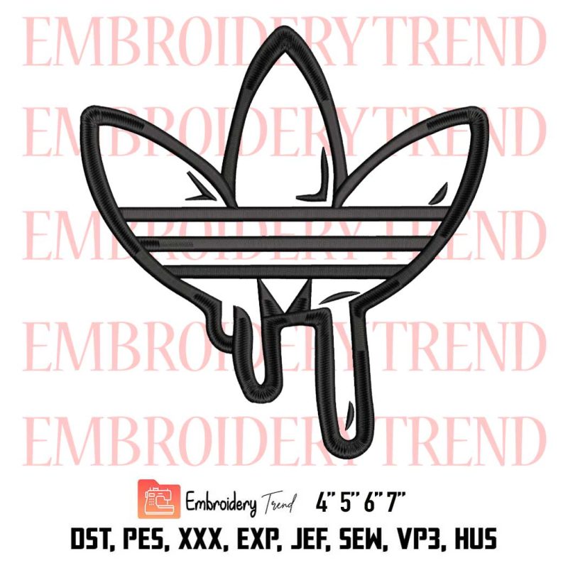 Adidas Drip Embroidery, Logo Adidas Embroidery, Adidas Embroidery ...