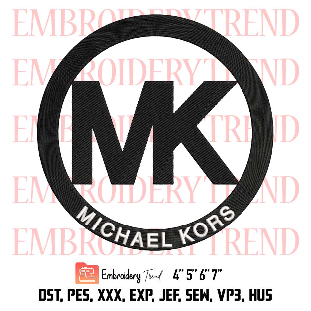 MK Michael Kors Embroidery, Logo Michael Kors Embroidery, Brand Embroidery,  Embroidery Design File - Embroidery Files Store DST, PES, XXX, EXP, JEF, SEW