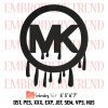 MK Michael Kors Embroidery, Logo Michael Kors Embroidery, Brand Embroidery, Embroidery Design File