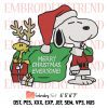 Festive Af Merry Christmas Embroidery, Drink Christmas Party Embroidery, Embroidery Design File