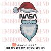 Santa Riding Reindeer Sleigh Embroidery, Santa Nasa Space Embroidery, Christmas 2022 Embroidery, Embroidery Design File