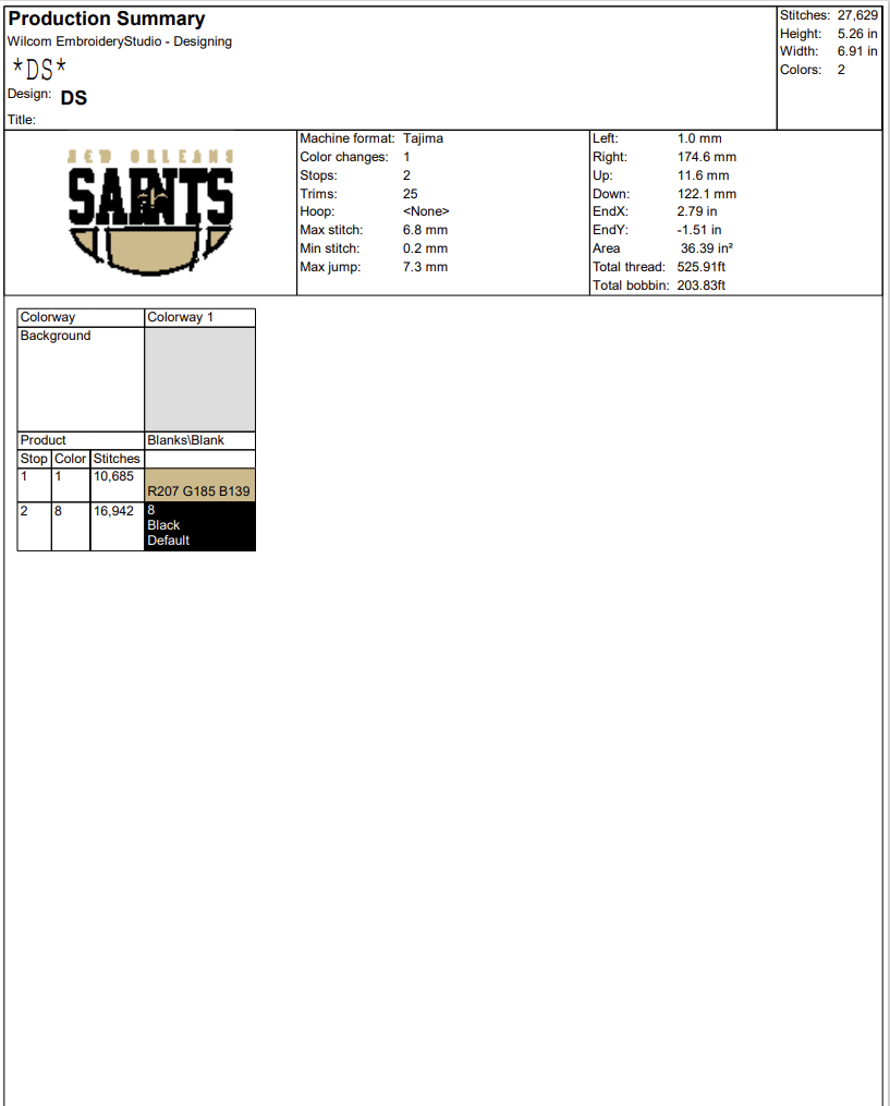 New Orleans Saints Embroidery, NFL Embroidery, American Football Embroidery, Embroidery Design File