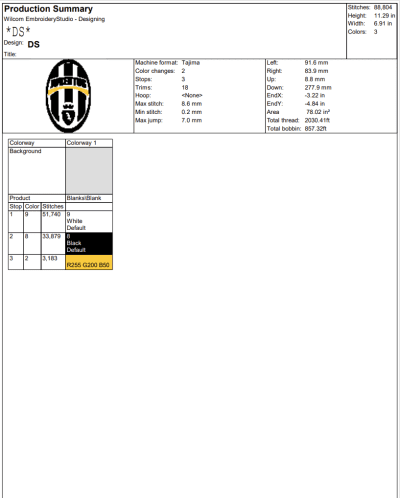 Juventus FC Turin Embroidery, Football Embroidery, Sport Embroidery, Embroidery Design File