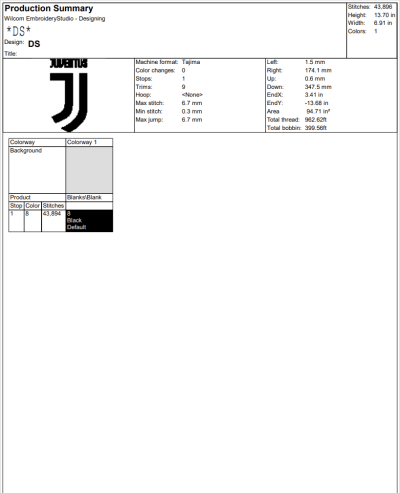 Juventus Logo Embroidery, Football Embroidery, Sport Embroidery, Embroidery Design File