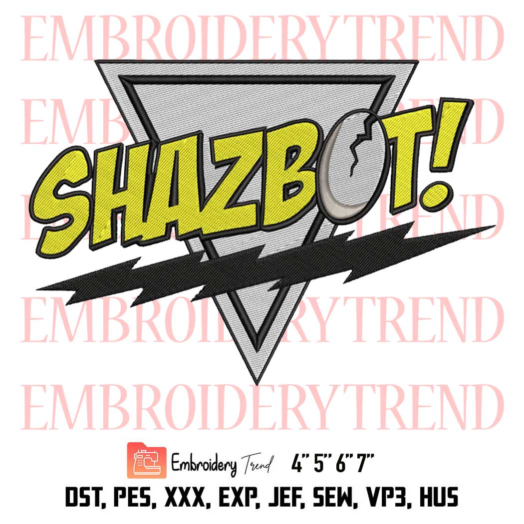 Shazbot Mork And Mindy Embroidery, Mork And Mindy TV Series Embroidery, Embroidery Design File