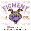 Funny Figment One Little Spark Embroidery, Disney Figment Embroidery, One Little Spark Embroidery, Embroidery Design File