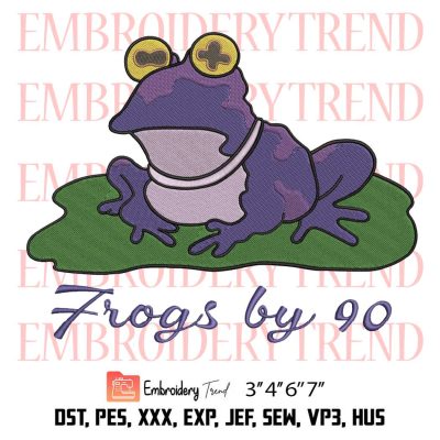 Max Duggan Hypnotoad Frogs By 90 Embroidery, TCU Football Embroidery, Hypnotoad Gifts Embroidery, Embroidery Design File