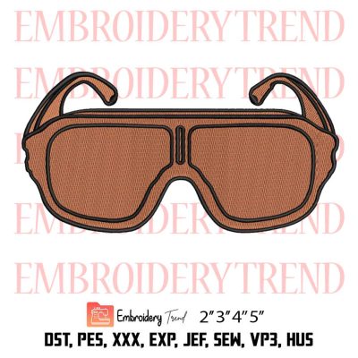 Goggles Embroidery, Biology Goggles Embroidery, Eye Protection Glasses Embroidery, Embroidery Design File