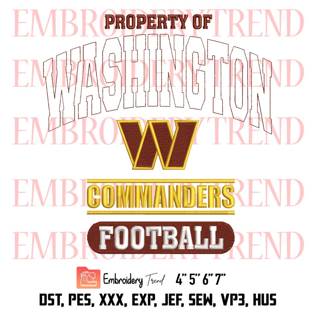 Custom Number And Name NFL Washington Commanders Logo Hello Kitty