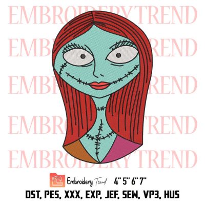 Sally Face Embroidery, The Nightmare Before Christmas Embroidery, Sally Halloween Embroidery, Embroidery Design File
