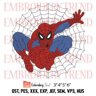 Spiderman Embroidery, Marvel Spiderman Embroidery, Hero Spiderman Embroidery, Embroidery Design File