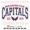 Washington Capitals 35th Anniversary Embroidery, Hockey Sport Embroidery, Embroidery Design File