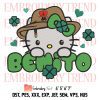 Bad Bunny St. Patrick’s Day Embroidery, Sad Heart Leprechaun Hat Shamrock Embroidery, Embroidery Design File