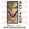 Attack On Titan Face Poster Anime Embroidery Design File – Embroidery Machine Design File Instant Download