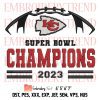 Chiefs Smiley Face Embroidery, Super Bowl Bound Chiefs Embroidery, Kansas City Chiefs Embroidery, Embroidery Design File