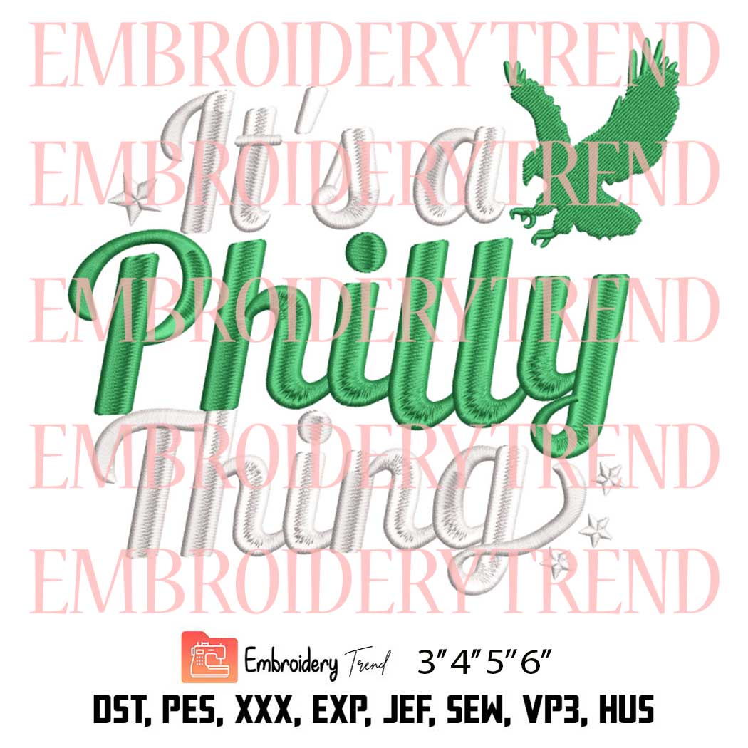 Philadelphia Eagles Logo Embroidery - Embroidery Files