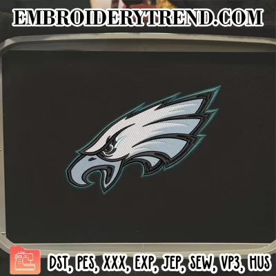 Philadelphia Eagles Logo Embroidery, NFL Logo Embroidery, Sport Embroidery, Embroidery Design File