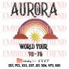 Aurora World Tour 2023 Embroidery, Daisy Jones & The Six Embroidery, Aurora World Tour Band Embroidery, Embroidery Design File