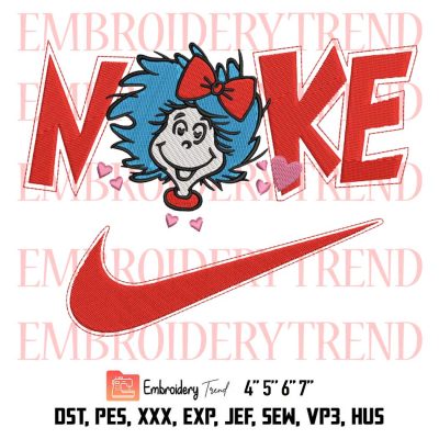 Dr Seuss Swoosh Cat In The Hat Embroidery, Cat In The Hat Embroidery, Green Eggs And Ham Embroidery, Embroidery Design File