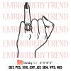 Hand Holding Embroidery, Handshake Embroidery, Backstabbing Friend Embroidery, Trust No One Embroidery, Embroidery Design File