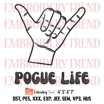Pogue Life Embroidery, OBX Embroidery, Outer Banks Embroidery, Embroidery Design File