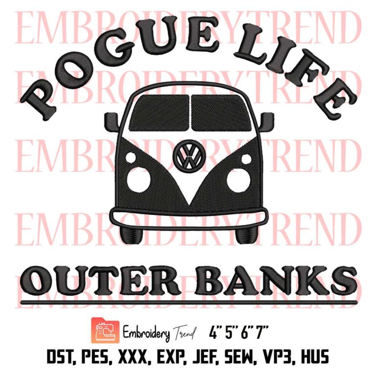 Pogue Life Outer Banks Embroidery, Camping Embroidery, Outer Banks ...