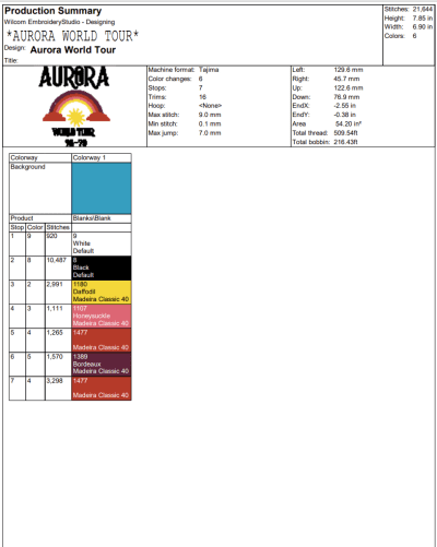 Aurora World Tour Embroidery, Aurora World Tour Band Embroidery, Daisy Jones & The Six Band Embroidery, Embroidery Design File