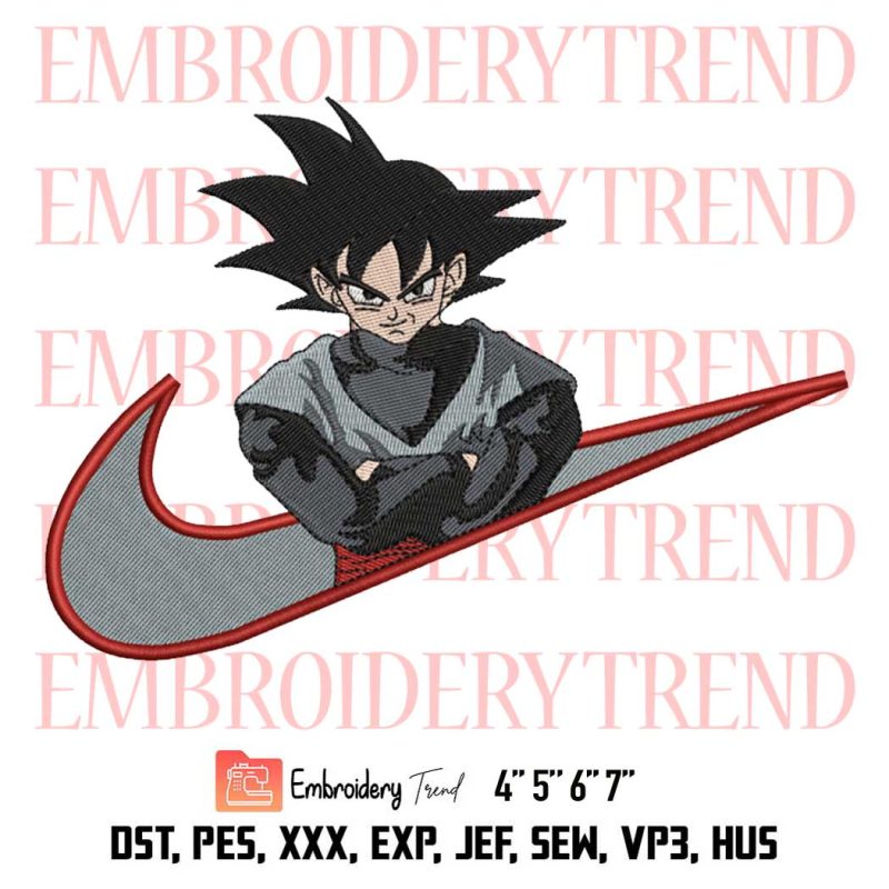 Super Black Goku Embroidery, Super Saiyan Embroidery, Dragon Ball ...