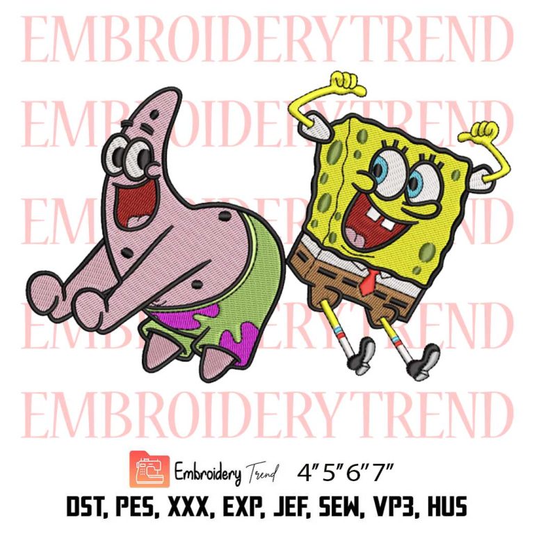 Spongebob And Patrick Funny Embroidery Spongebob Squarepants